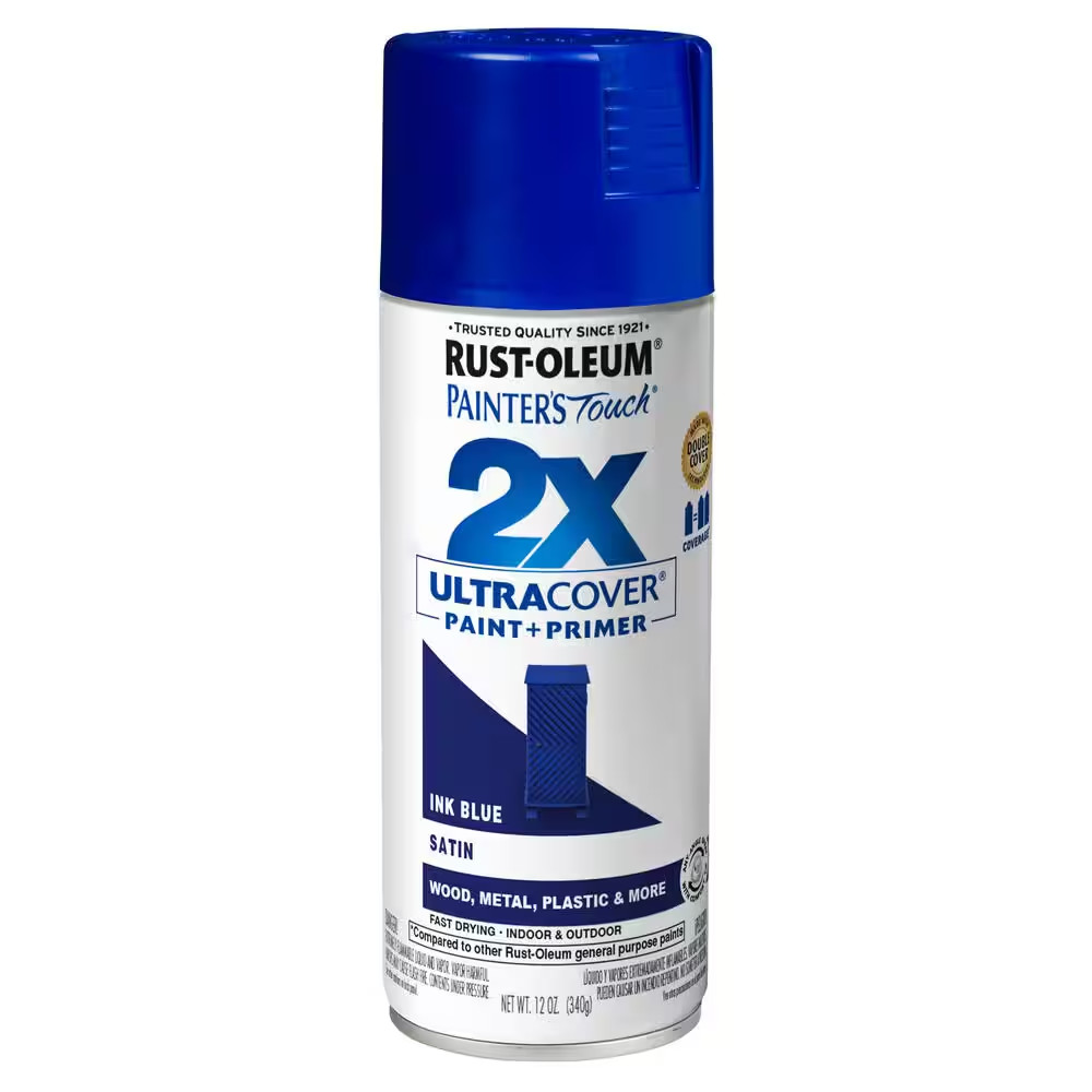 12 Oz. Satin Ink Blue General Purpose Spray Paint (6-Pack)