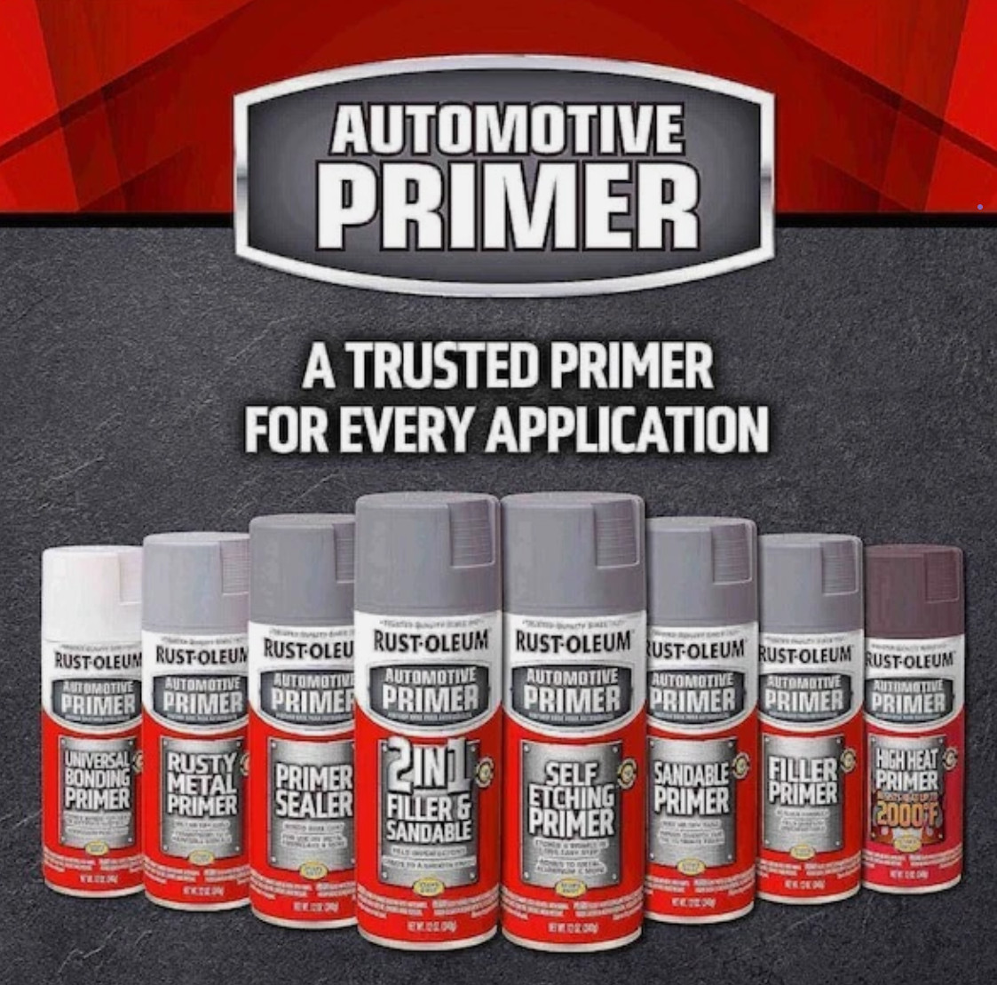 Rust-Oleum 249340 High Heat Primer, 12 Oz, Exterior, High Heat Primer, Solvent.