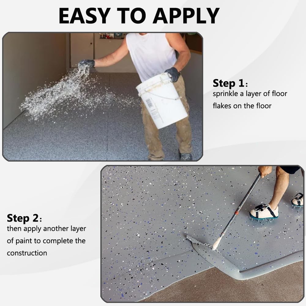 1LB Epoxy Floor Flakes Blend Decorative Color Chips Garage Paint Flakes Concr…