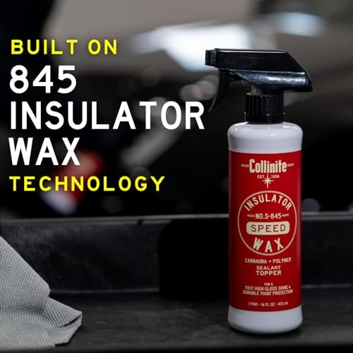 S-845 Insulator Wax Speed-Carnauba + Polymer Sealant+Spray Wax Topper. High