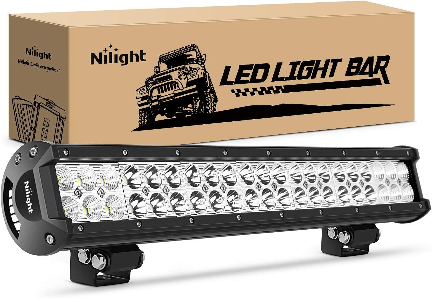 – 60005C-a 20 Pulgadas 126 W Spot Flood Combo Barra De Luces Led Off Road Li…