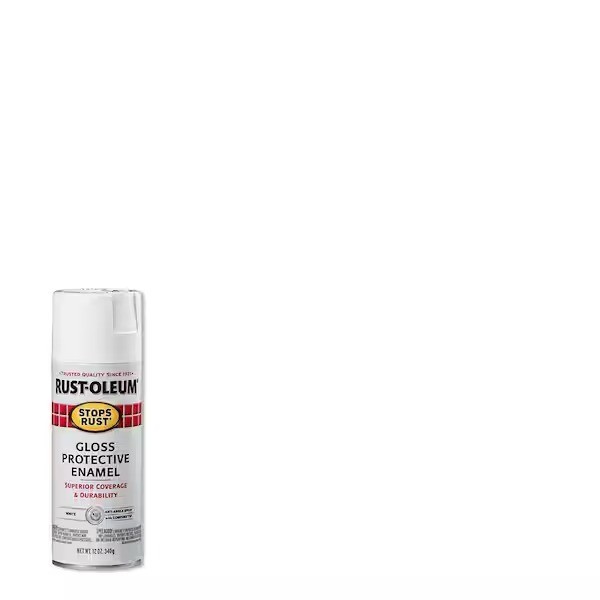 Rust-Oleum Stops Rust 12 oz. Durable Protective Enamel Spray Paint, Gloss White