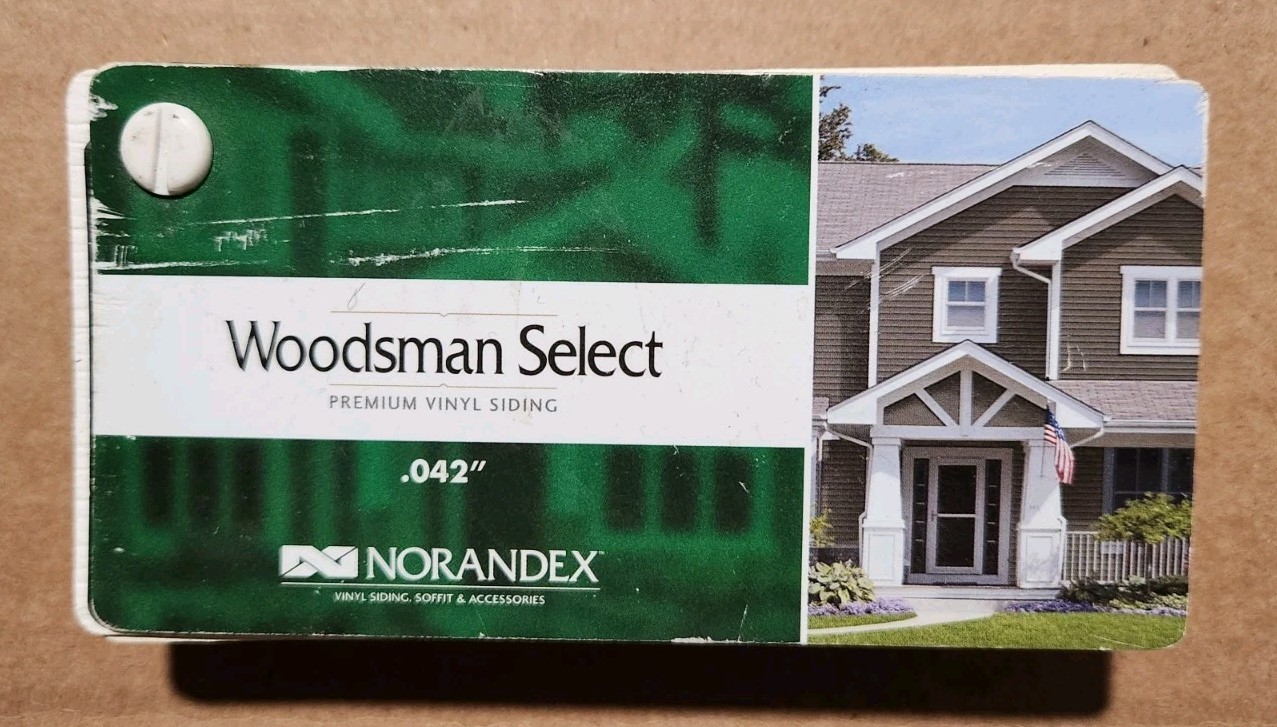 Woodsman Select Premium Vinyl Siding Colors Swatches Sample Pieces .042
