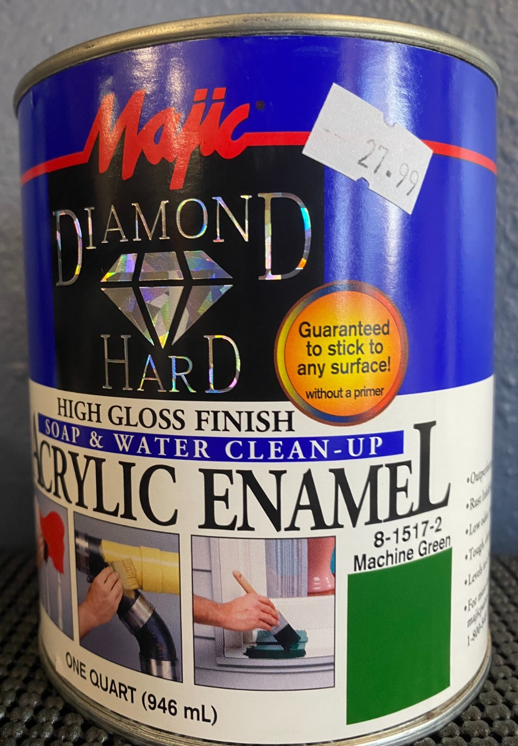 Majic Diamond Hard Acrylic Enamel High Gloss Machine Green 1 Quart