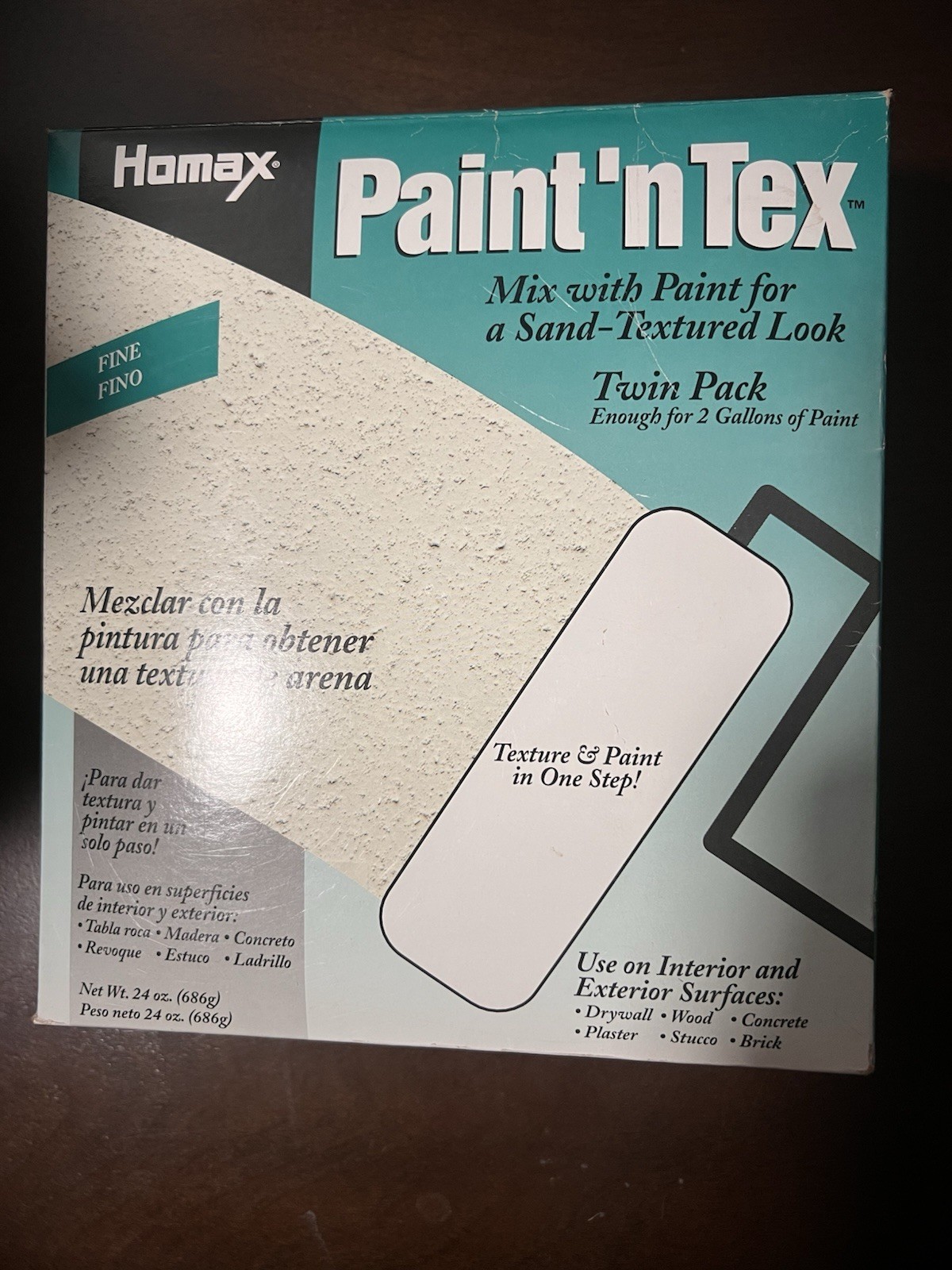 Brand New Homax Paint ‘n Tex ‘fine’ Twin Pack, Makes 2 Gallons