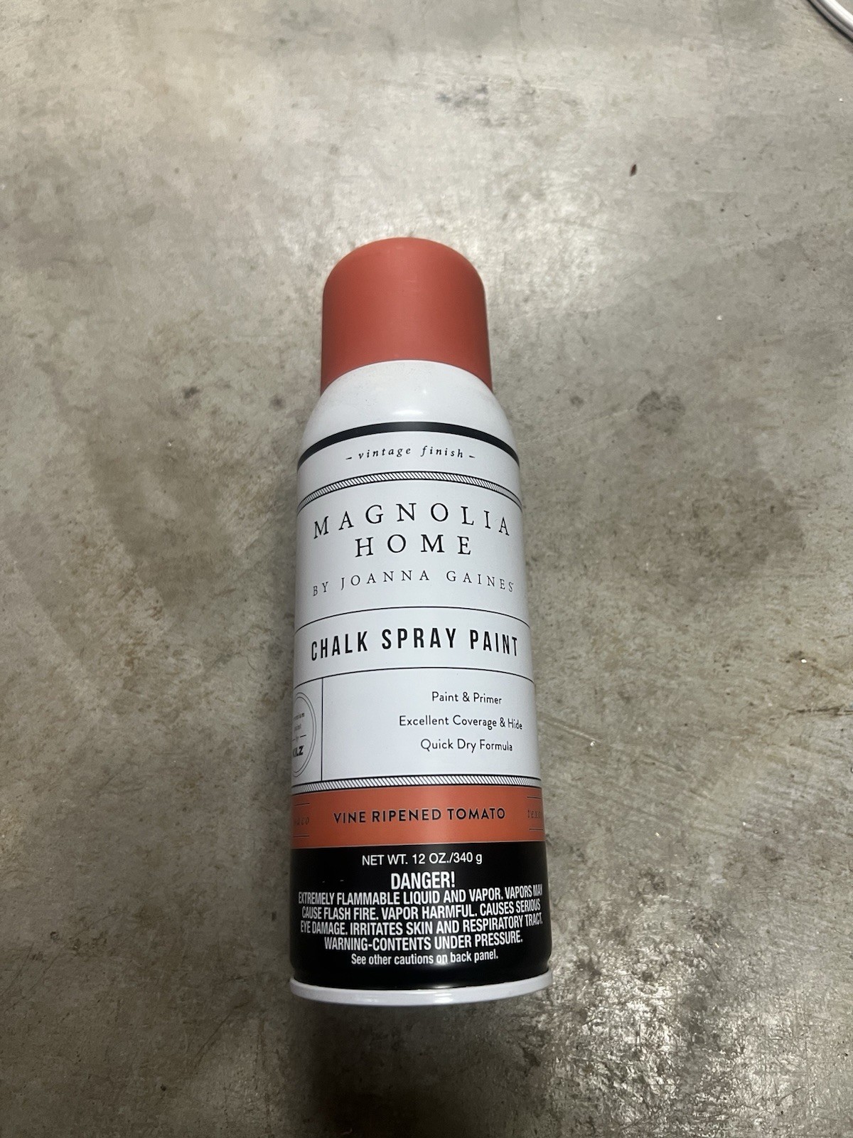 Magnolia Home KILZ Chalk Spray Paint By Joanna Gaines Vine Ripened Tomato 12 OZ