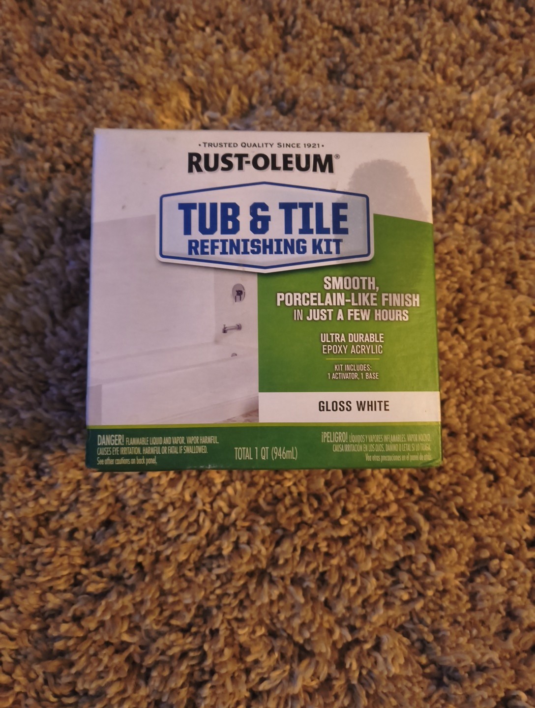 Rust-Oleum Tub and Tile Refinishing Kit – Gloss White NEW