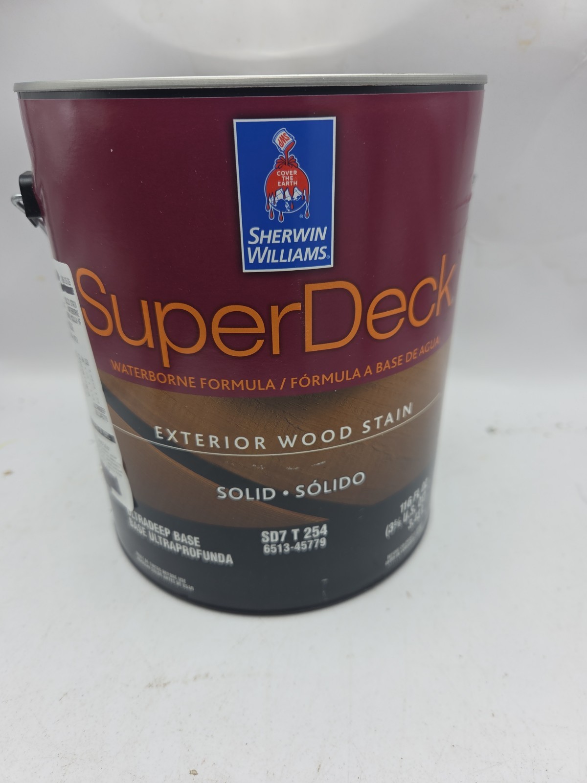 1 Gallon Sherwin Williams Superdeck Exterior Solid Color Twilight Shadows Wood