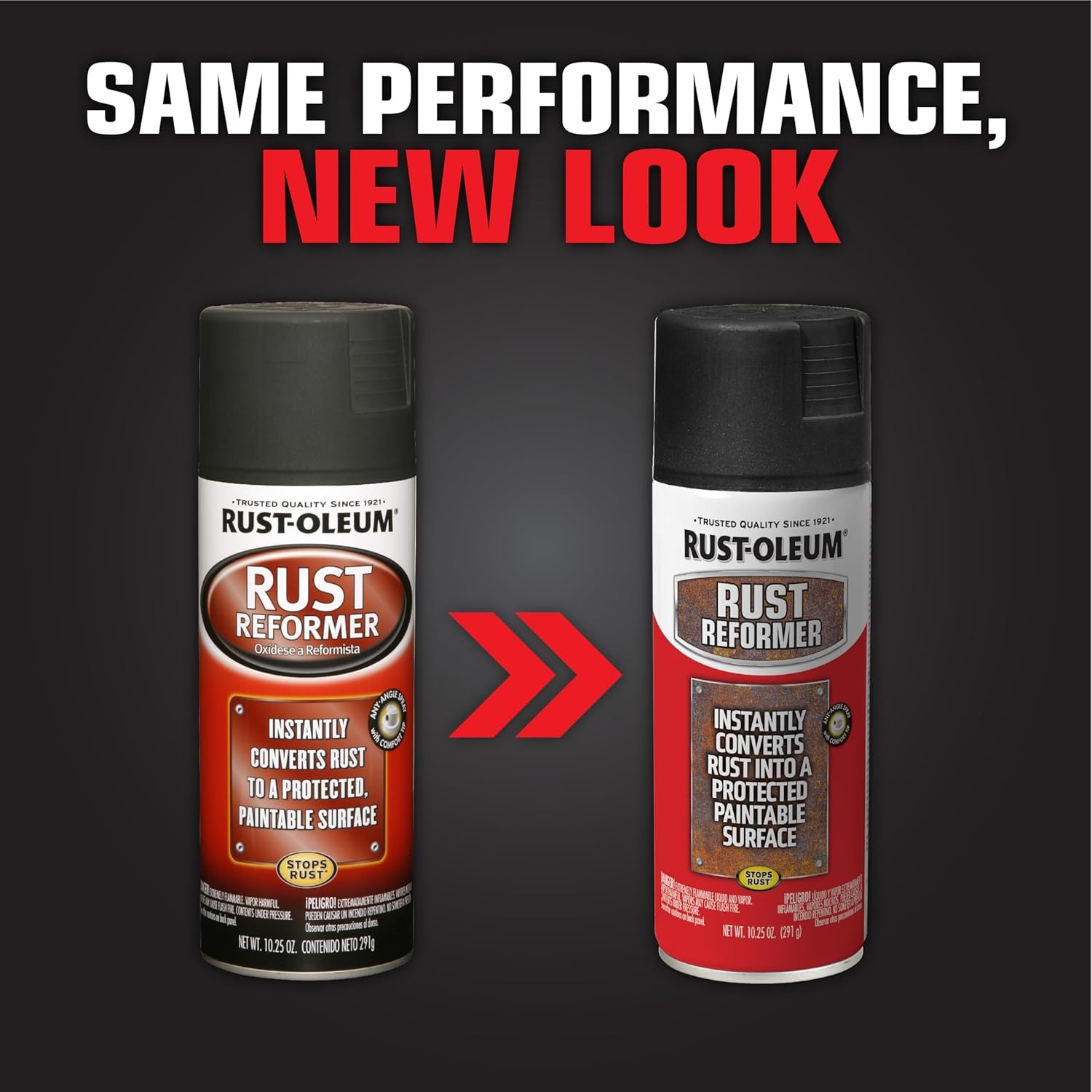 Rust-Oleum Stops Rust Reformer Converter Spray Paint Matte Black 10.25 oz Can