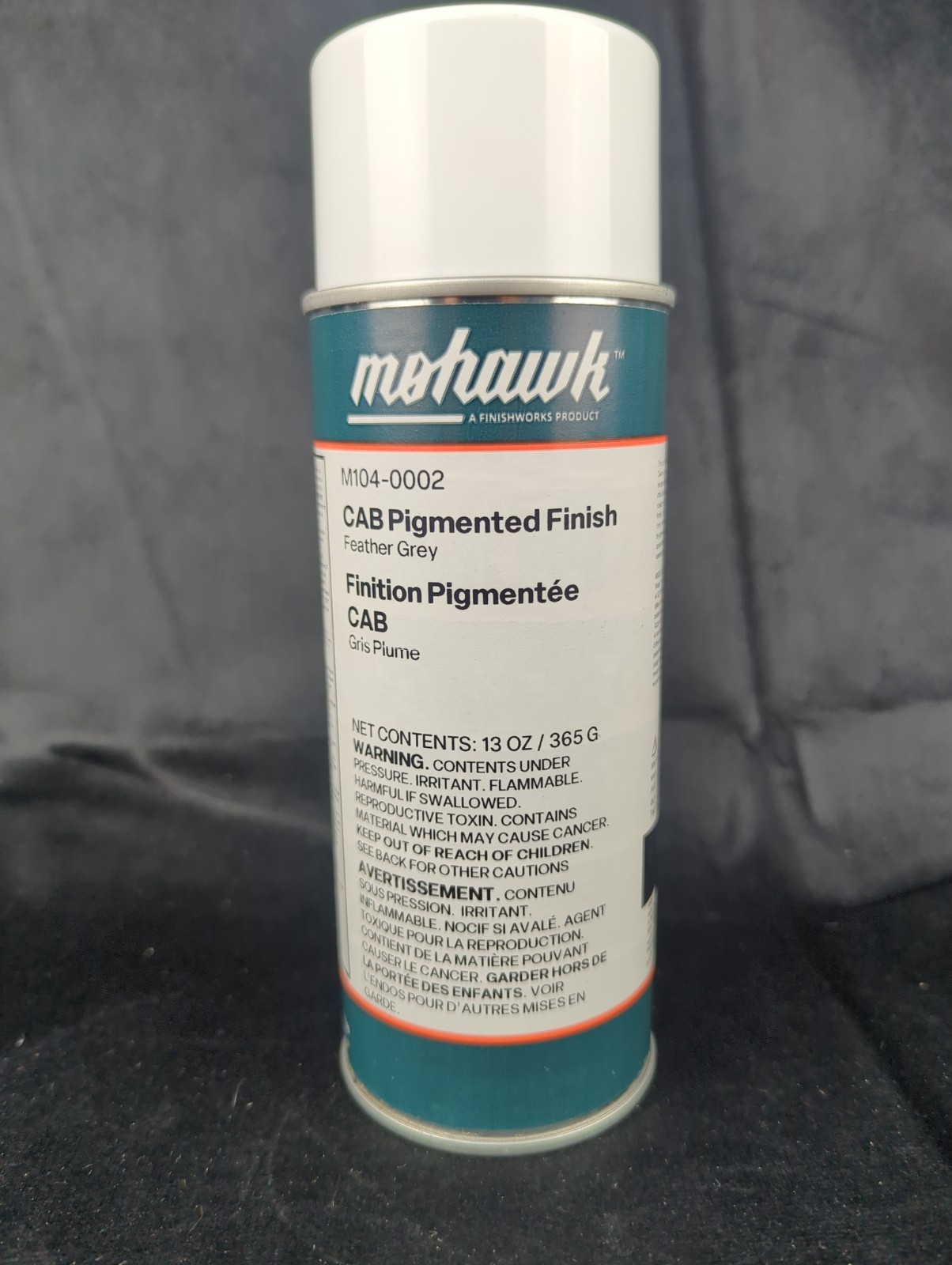 Mohawk M104-0002 Cab Pigmented Finish Feather Grey, 13 ounces