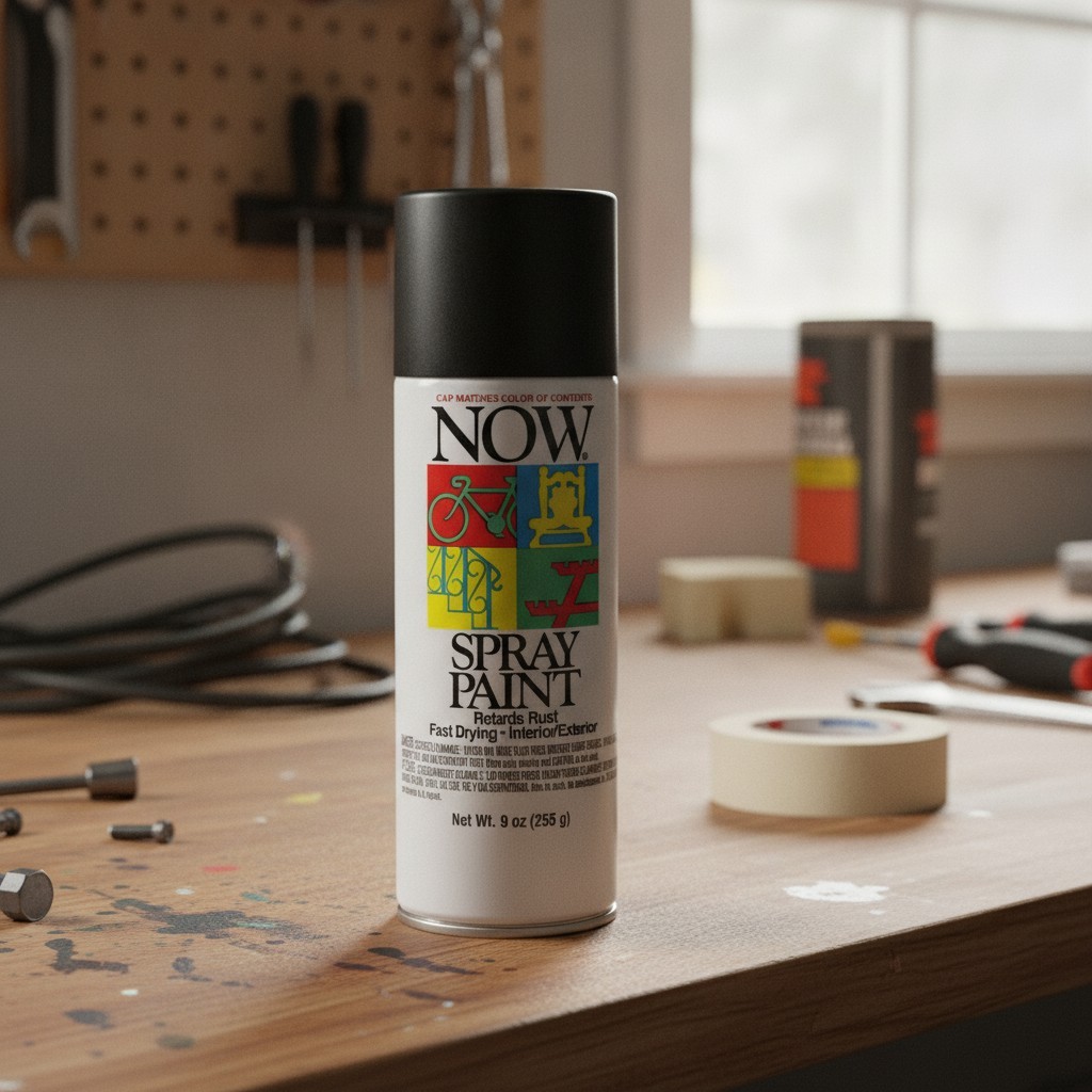 9 Oz. Flat Black General Purpose Spray Paint