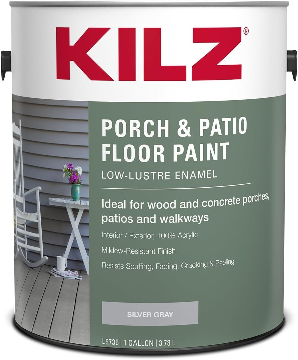 Acrylic Porch & Patio Paint – Interior/Exterior – 1 Gallon