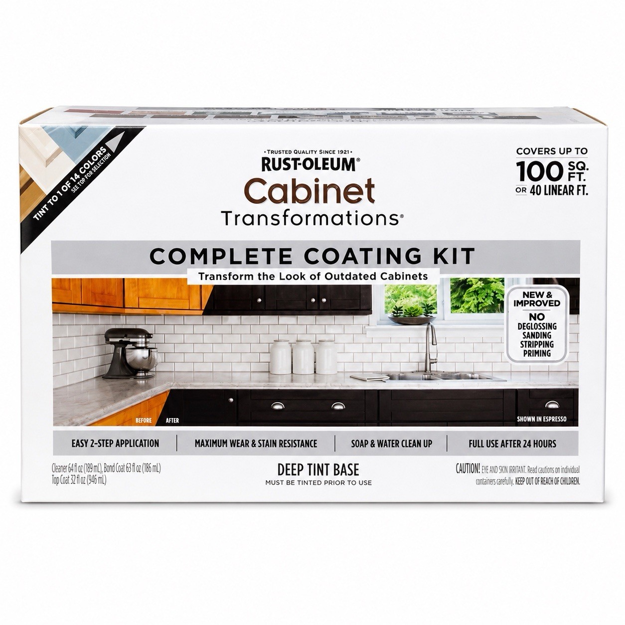 Rust-Oleum 380390 Cabinet Transformations Kit Deep Tint Base Kit