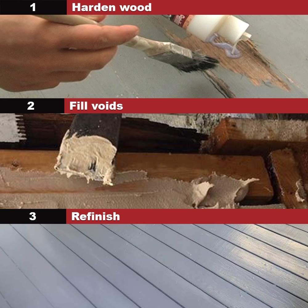 PC-Products PC-Woody Wood Repair Woody (12 oz) & Petrifier (16 Kit, Tan