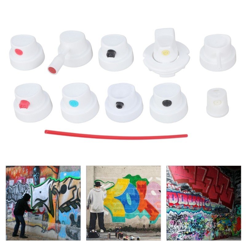 Multipurpose Sprayer Can Adapter Set Nozzle Caps for Artistic and Repair Work