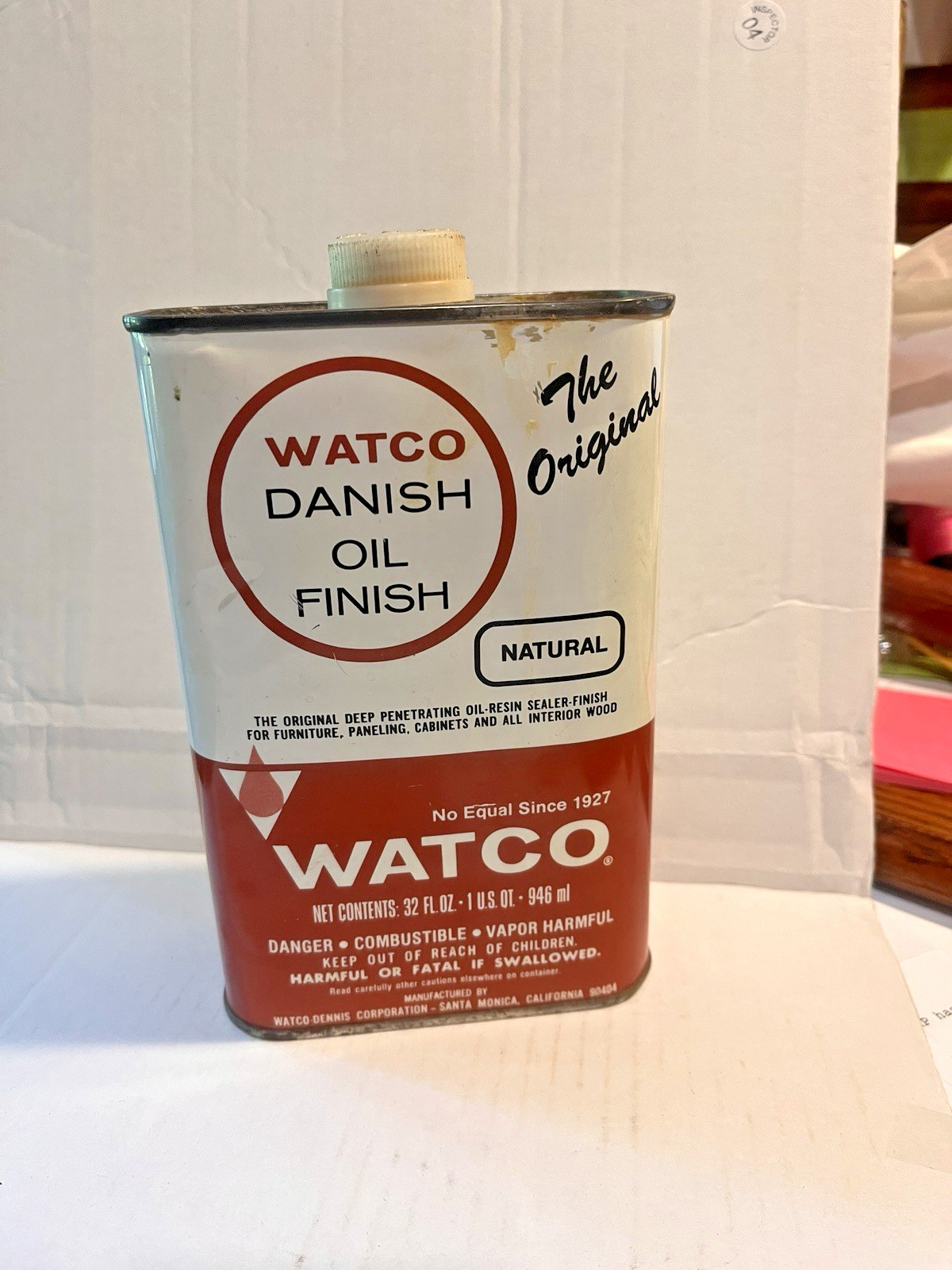 Watco Danish Oil, Natural Finish, Quart Can