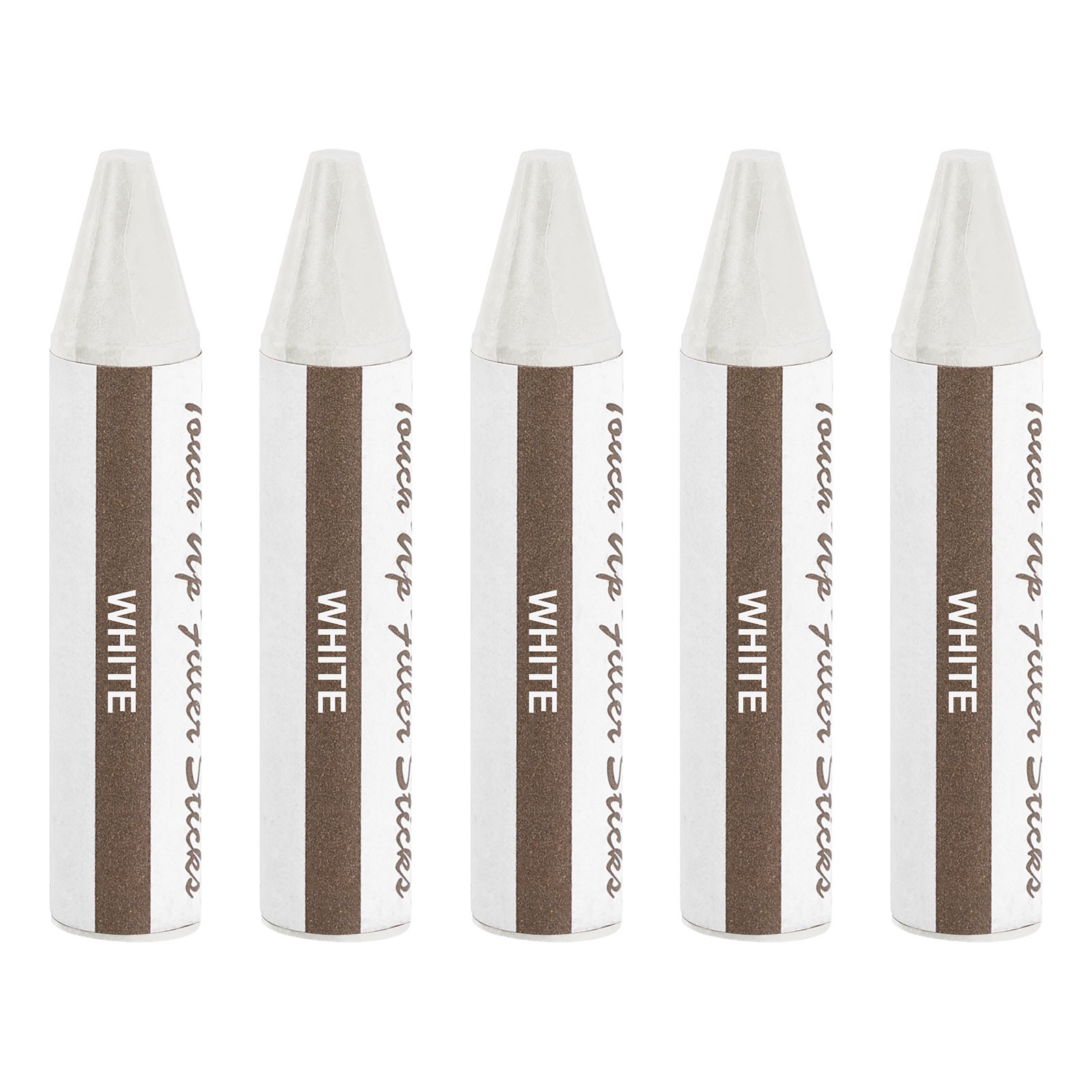 5Pcs Wood Filler Stick Wax Sticks Wood Touch Up Markers White