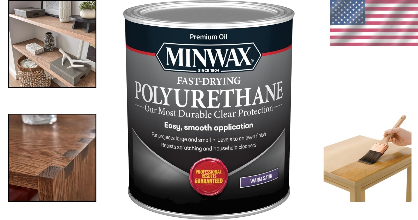 Fast Drying Protective Wood Varnish, Satin