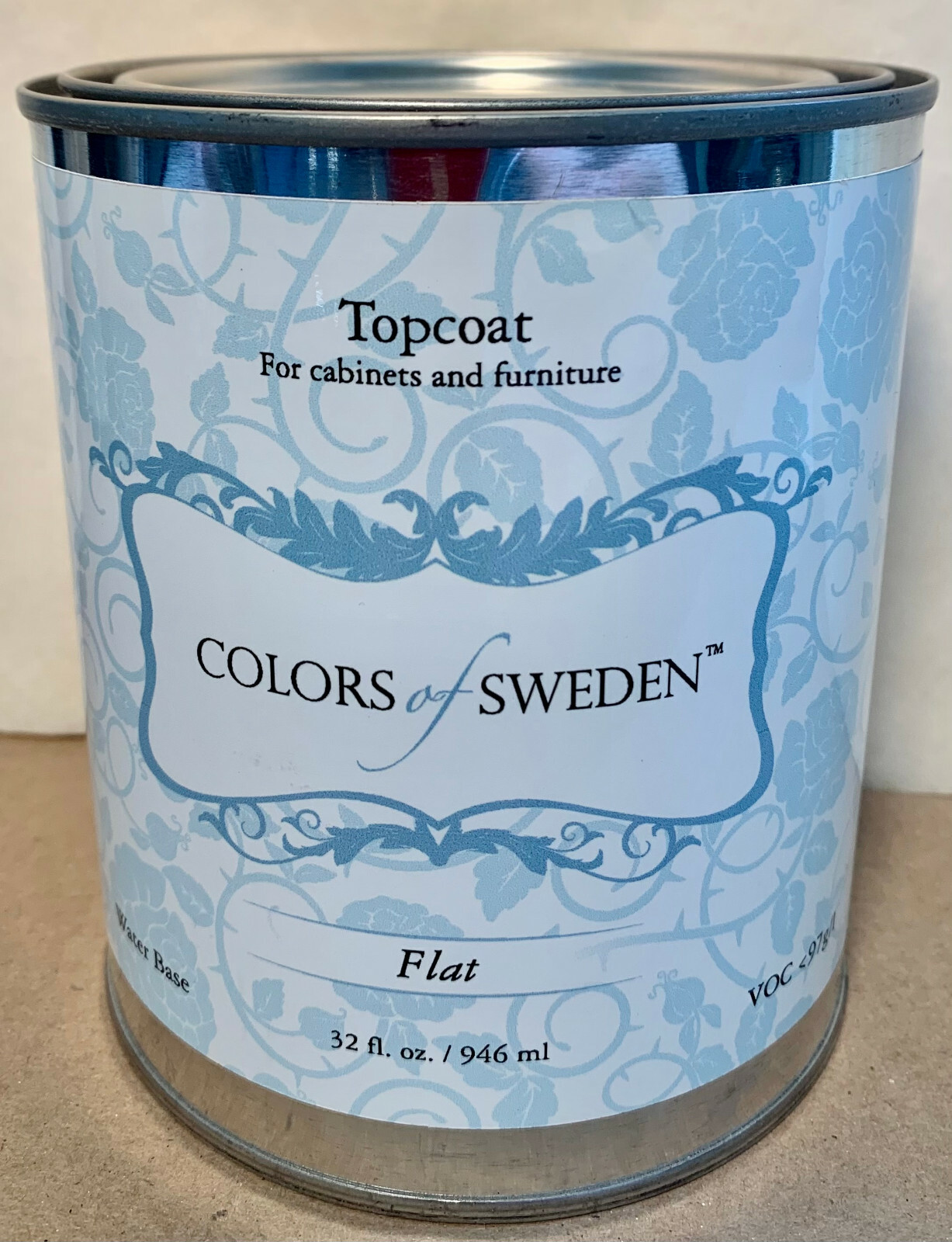 Colors of Sweden Clear Top Coat 32oz BRAND NEW (Flat)
