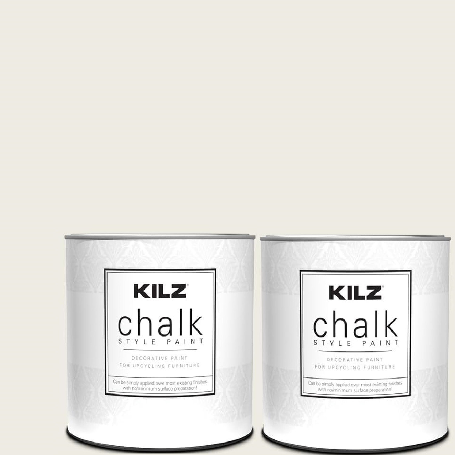 2 Kilz Chalk Style Paint Decorative Upcycling Furniture Ultra-Matte White quart