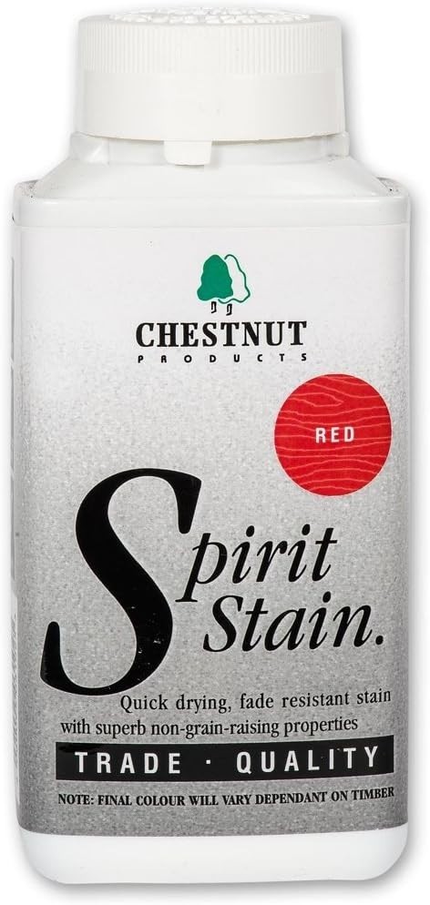 Spirit Stain Rainbow Colors for Wood (Red) 8oz