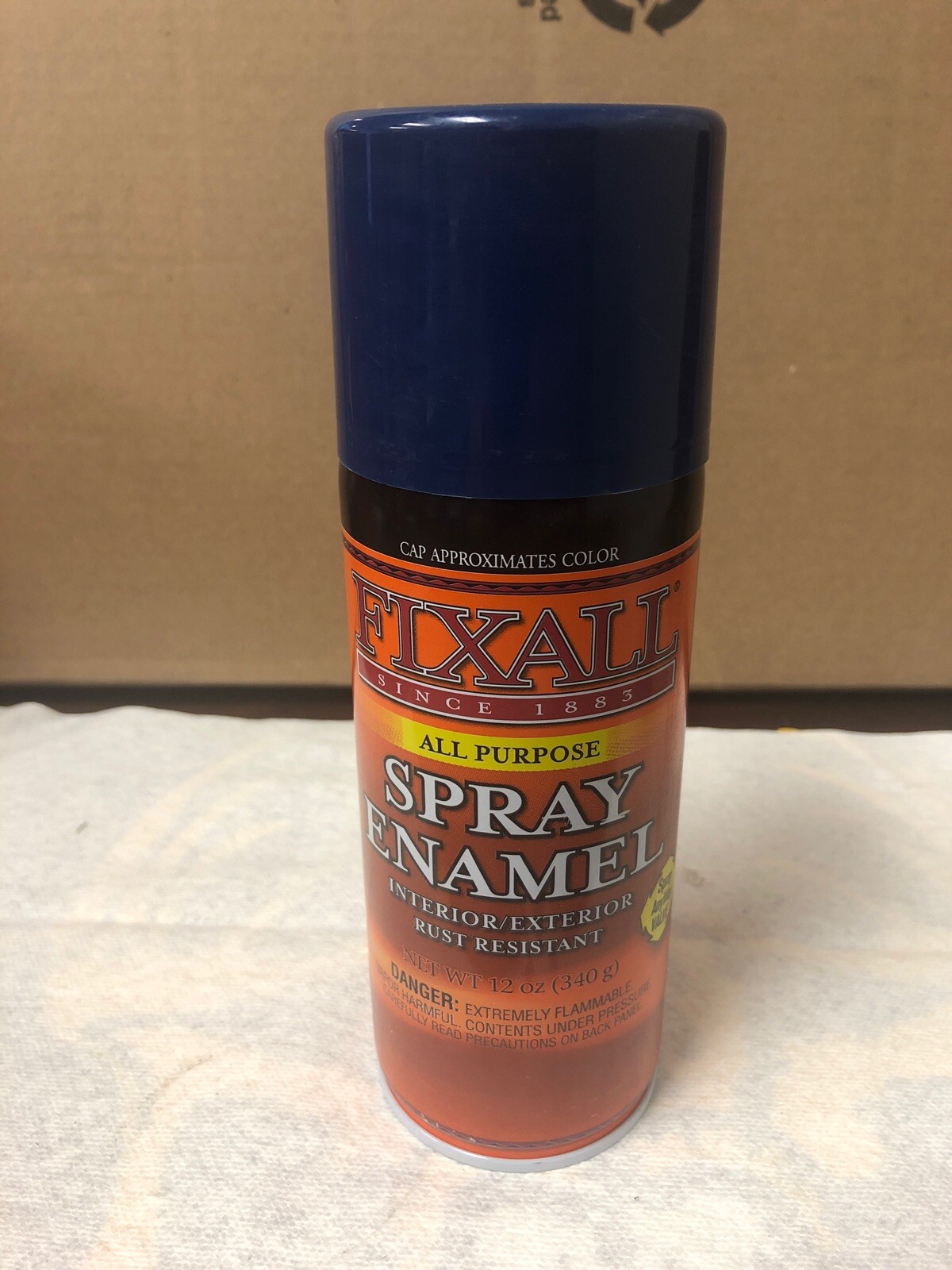 FIXALL 1354 FORD BLUE ALL PURPOSE PAINT 12 OUNCE