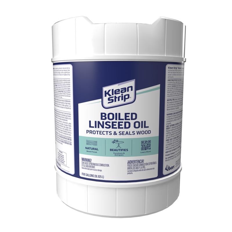 Klean Strip Boiled Linseed Oil 5 gal Clear Alkyd Sealer Indoor/Outdoor
