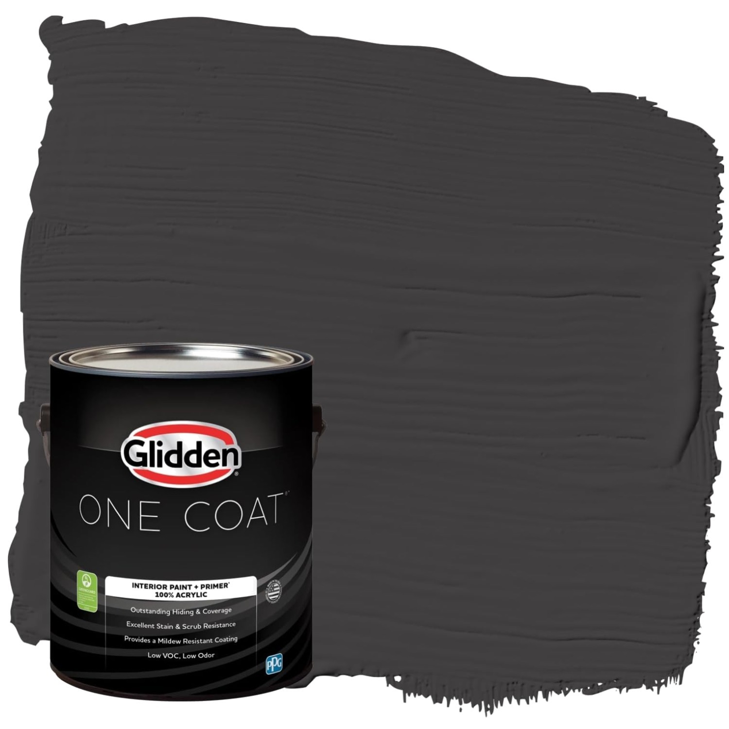 Interior Paint + Primer: Black/Black Magic, One Co