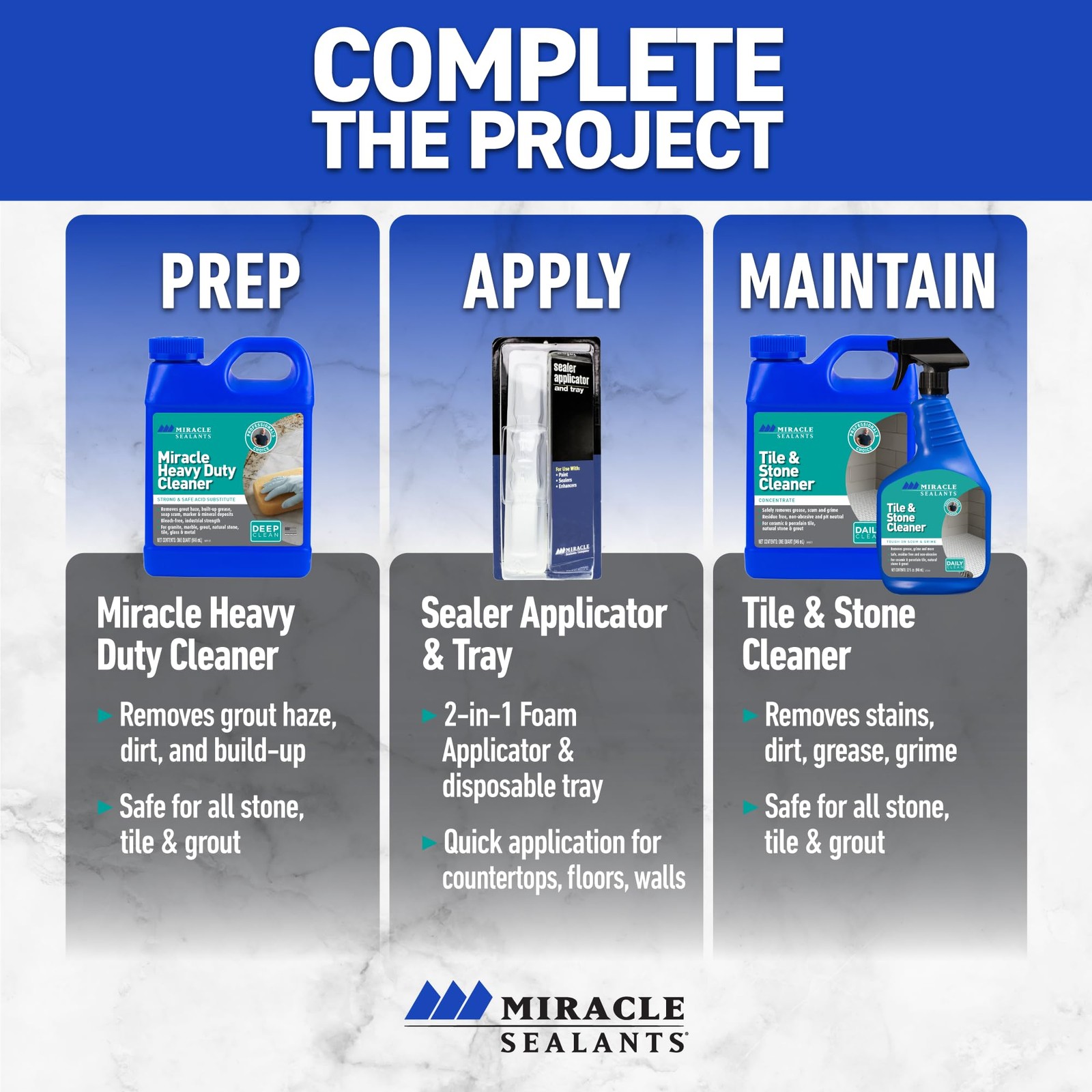 511 H2O Plus Advanced Penetrating Sealer for Countertops, Stone, Tile & Grout…