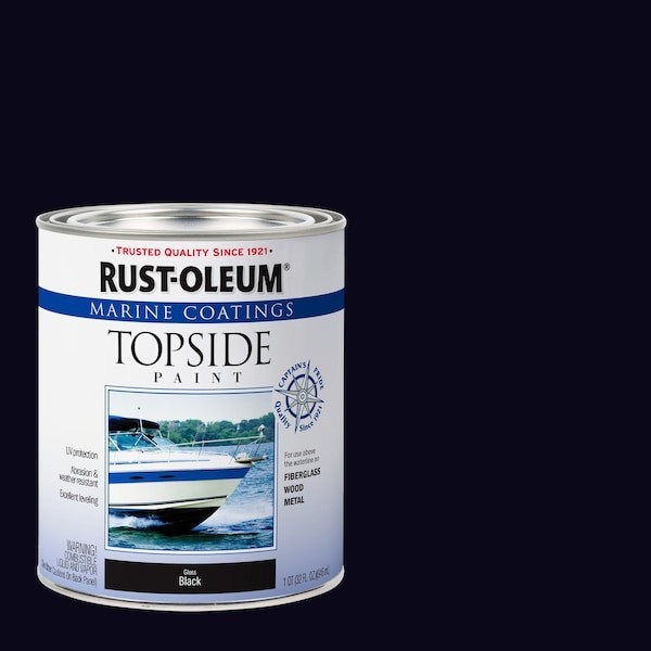 Rust-Oleum 207006 Topside Paint,Black,Alkyd