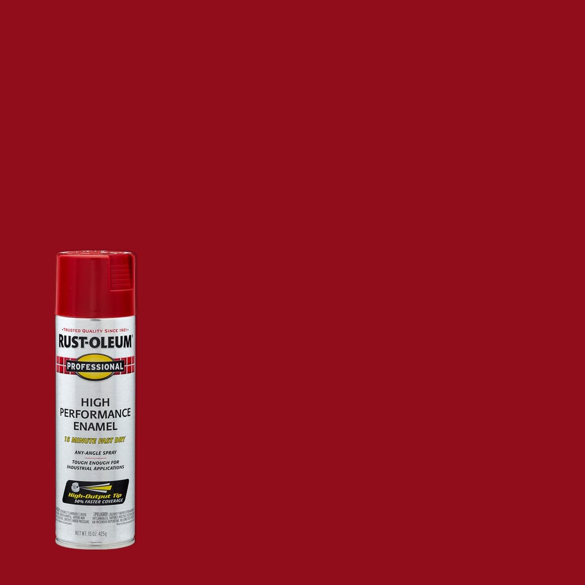 Rust-Oleum Professional High Performance Enamel Spray Paint 15oz Gloss Safety Re