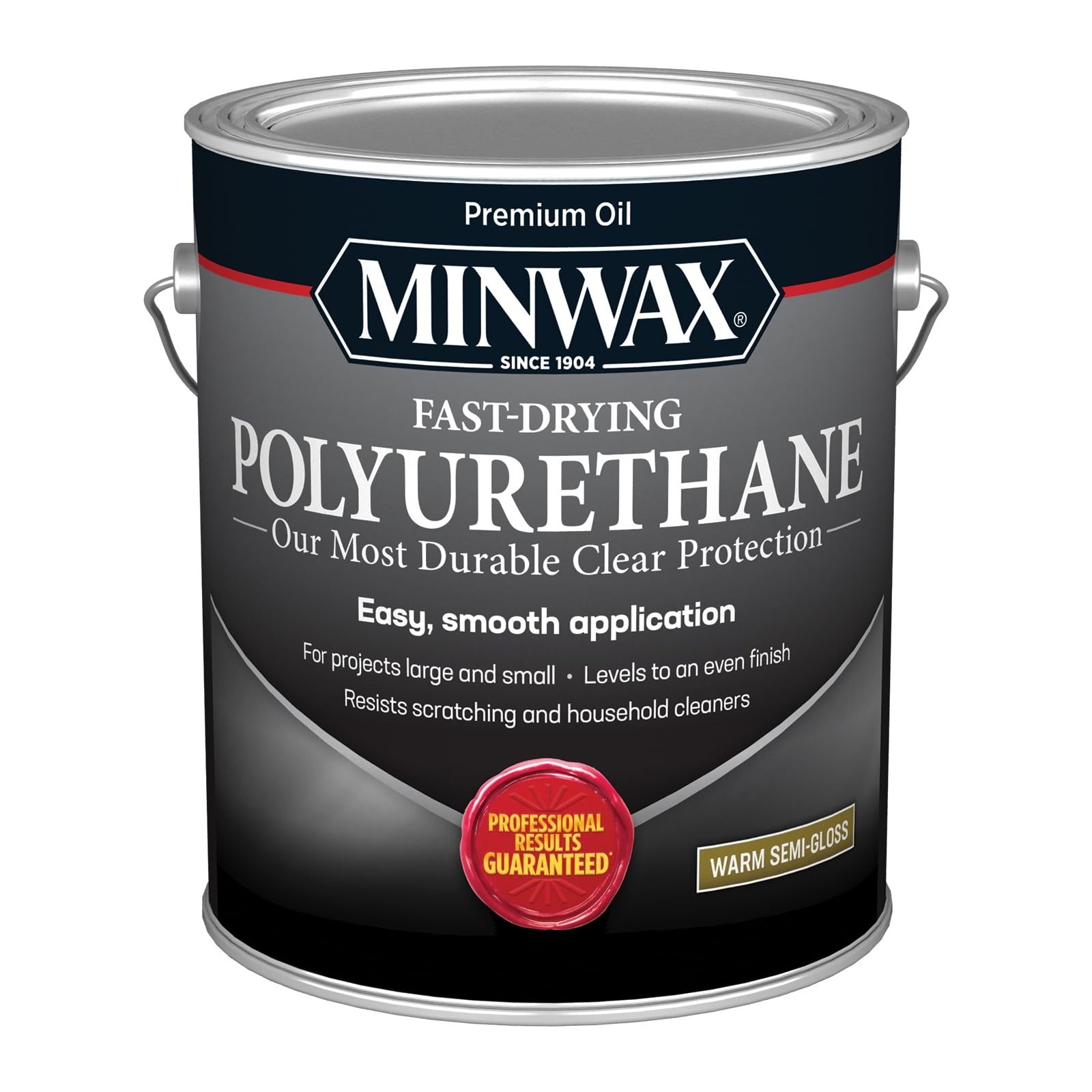 Clear Semi-Gloss Polyurethane Wood Finish – Fast Drying, 1 Gallon Protective Coa