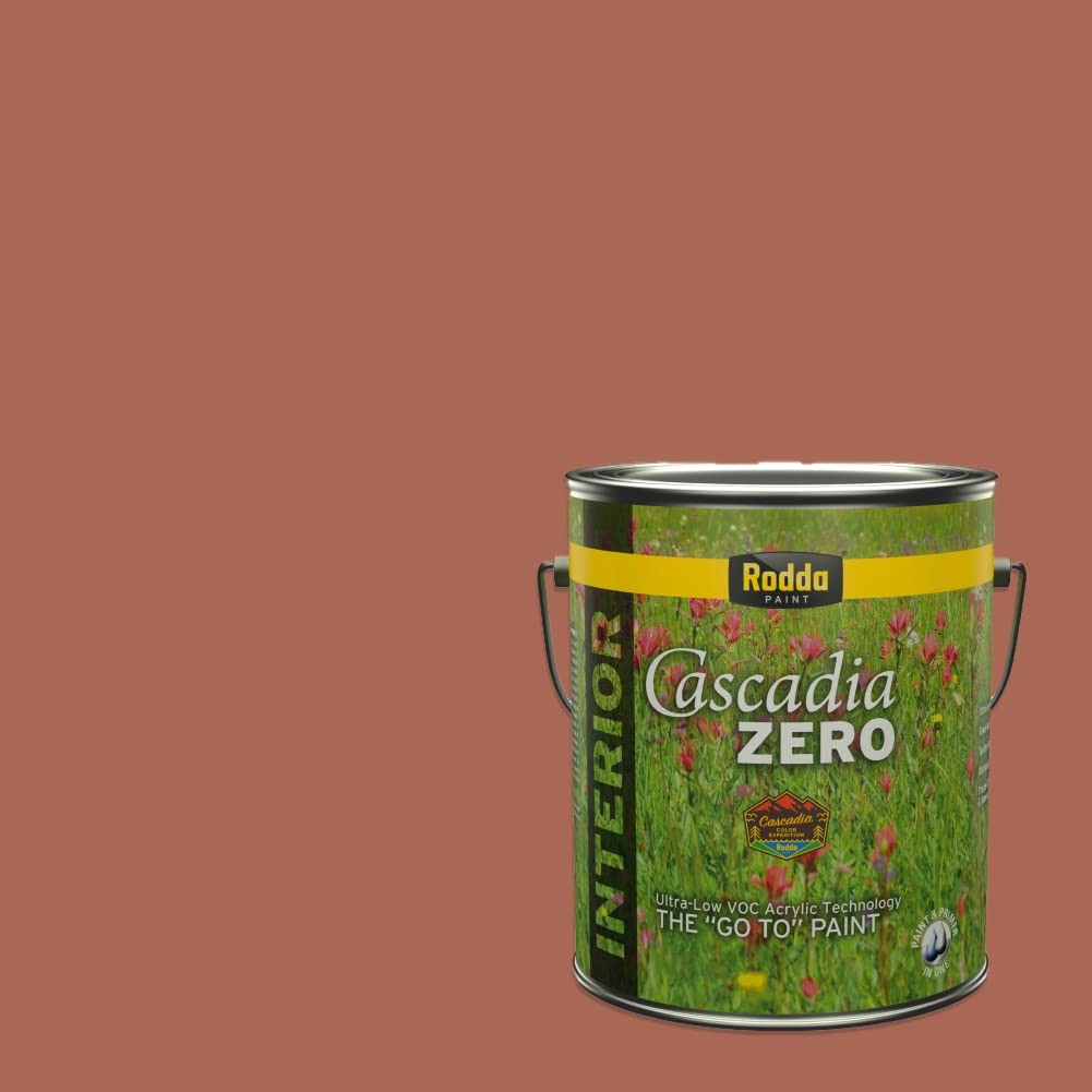 Rodda Paint Rodda Cascadia Zero Interior Satin In One 1-Gallon Terracotta