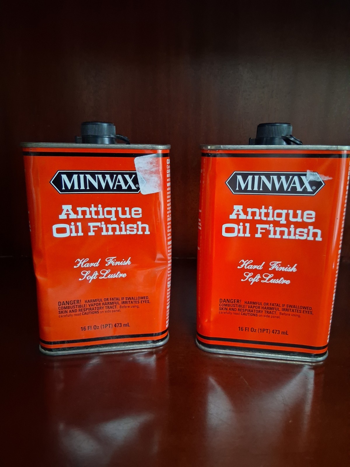 LOT OF 2 Minwax Antique Oil Finish 1 Quart 32 ounce Hard Finish Soft Lustre NEW