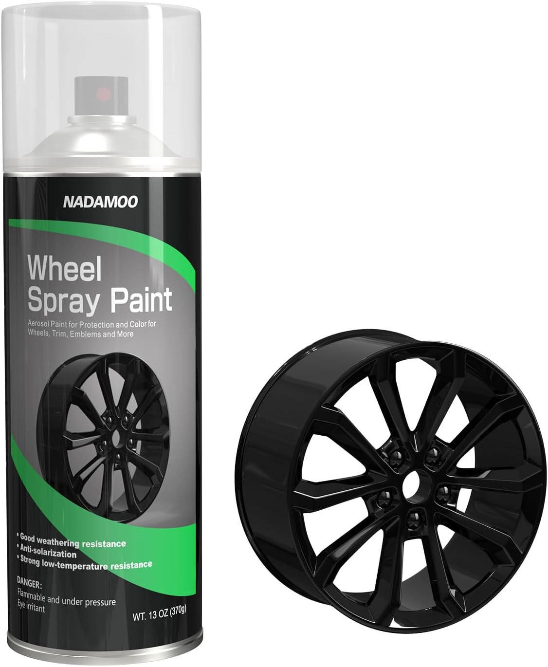 NADAMOO Aluminum Wheel Paint Protective Gloss Spray for Rims & Auto Parts 400ml