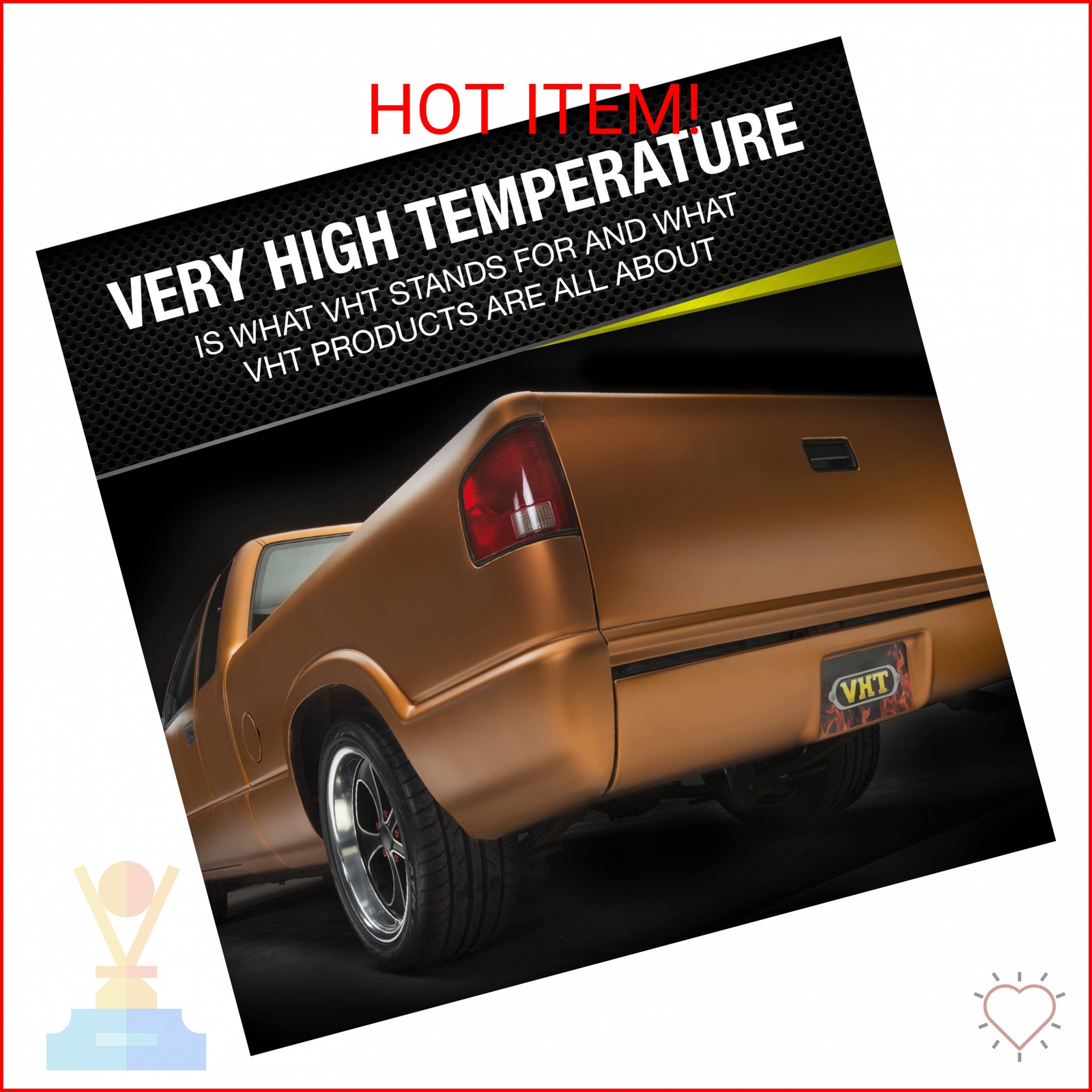 VHT SP404 Engine Metallic High Heat Spray Paint – Gold Flake – 11 oz. Aerosol Ca