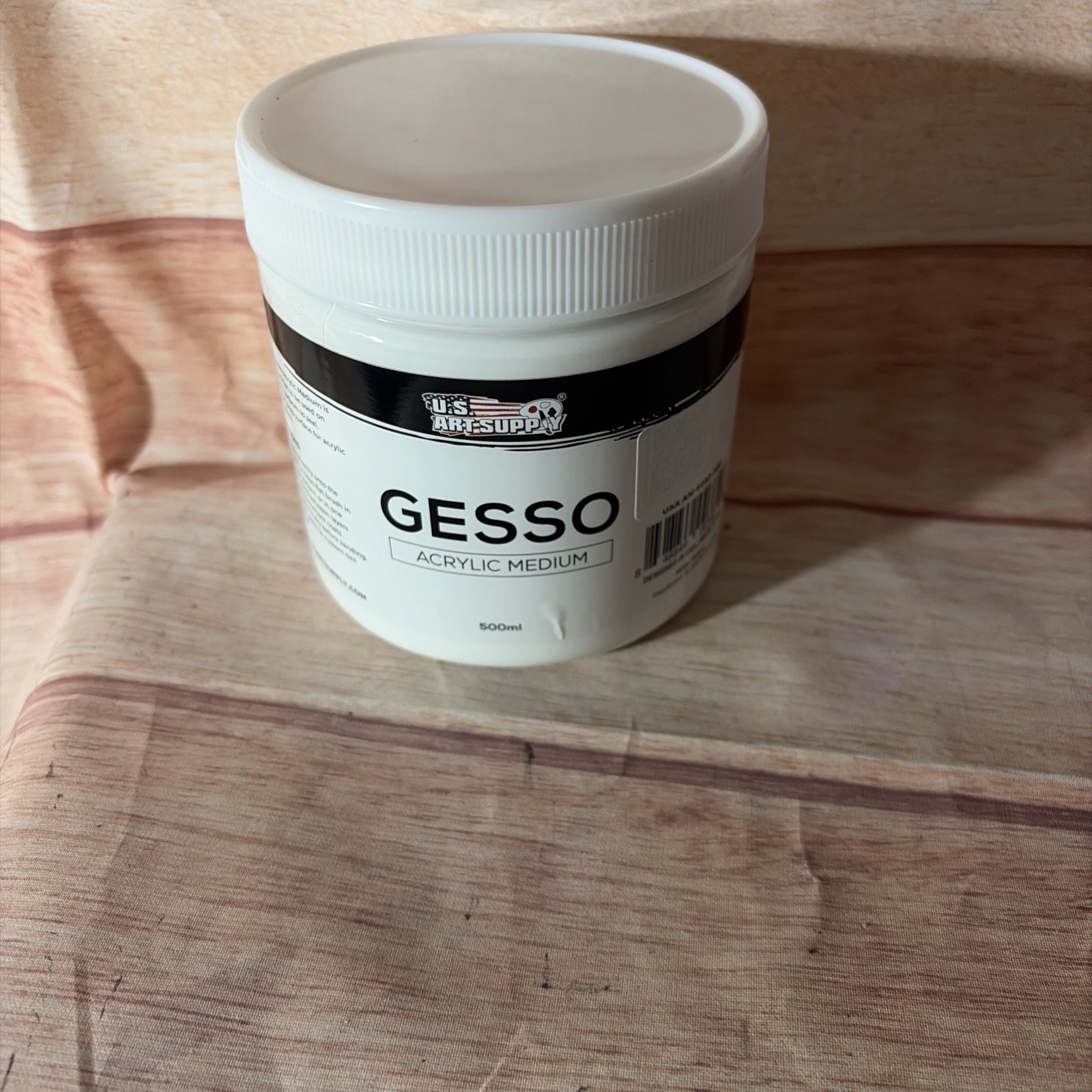 White Gesso Primer 16.9oz – Acrylic & Oil Paint Surface Prep
