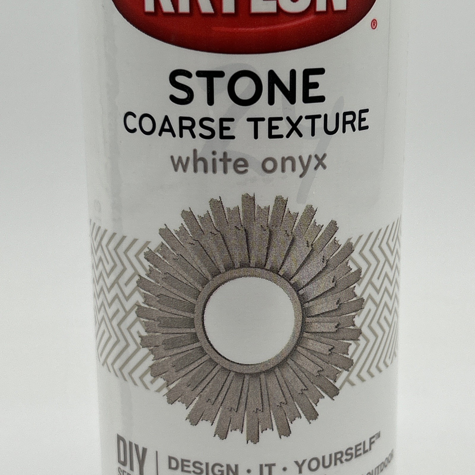 Krylon K18213 Coarse Stone Texture Finish Spray Paint, White Onyx, 12 Ounce