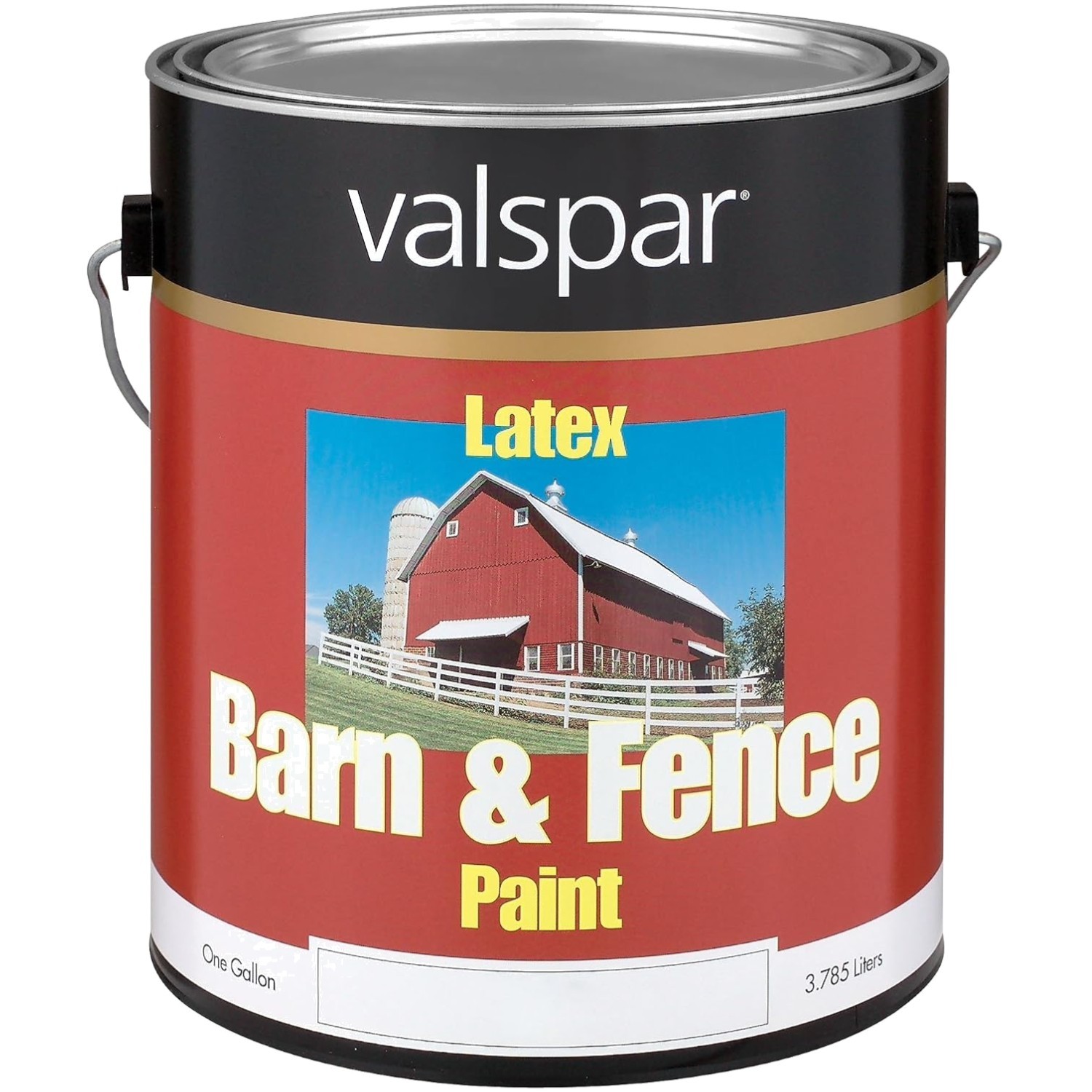 Fast Drying 1 Gallon Red Exterior Latex Paint – Ideal for Wood, Metal, & Masonry