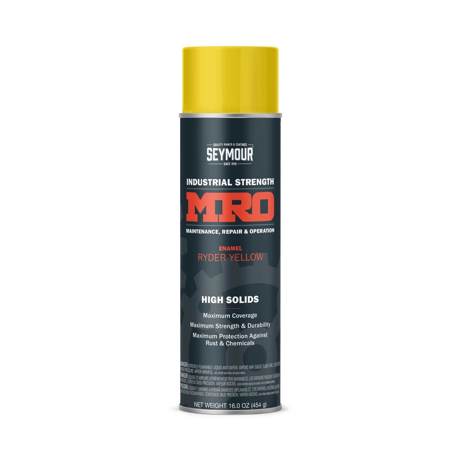 620-1446 Industrial MRO High Solids Spray Paint, Ryder Yellow 16 Ounce (Pack …