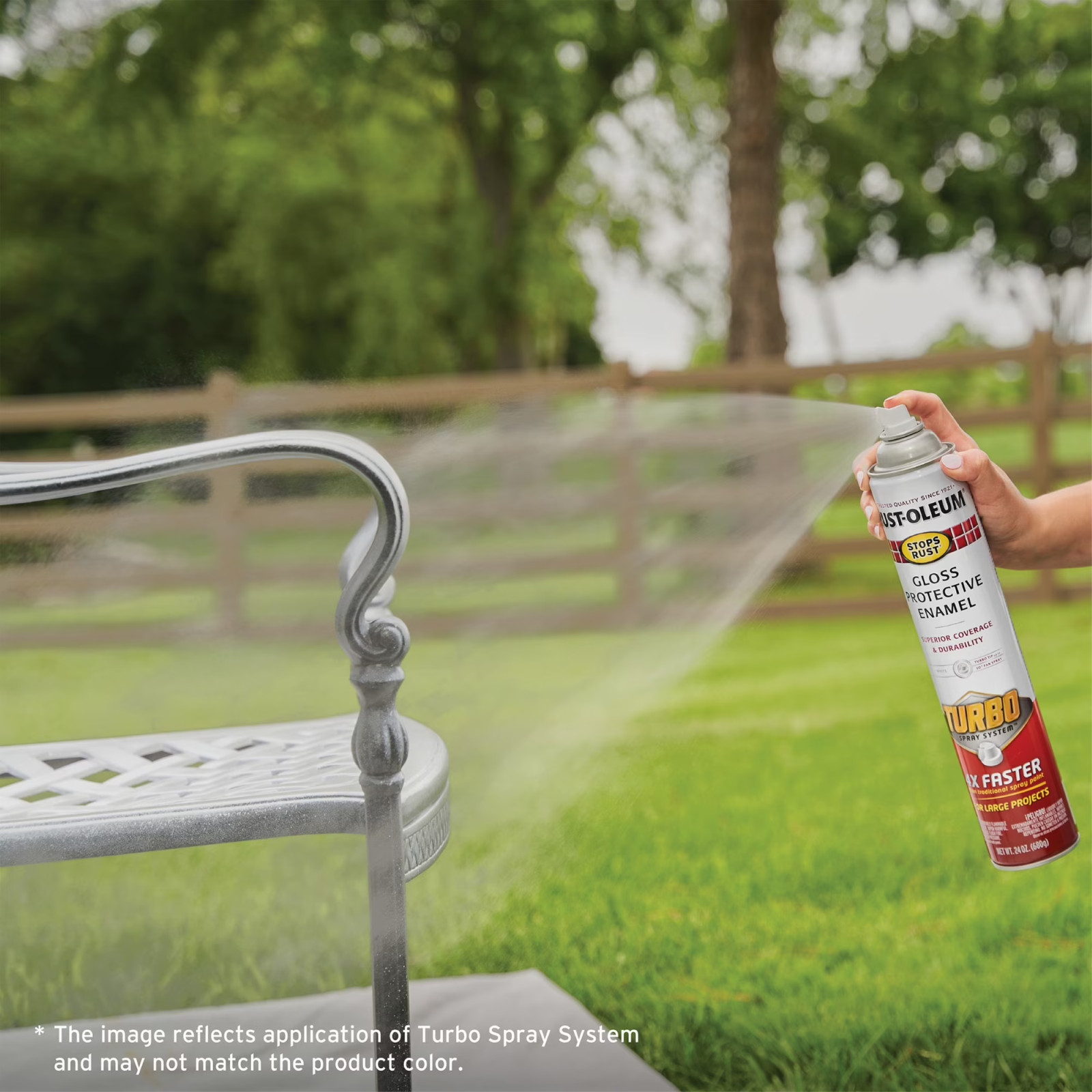 Rust-Oleum Stops Rust Protective Enamel Spray Paint with Flat Turbo 24oz. 2 Pack