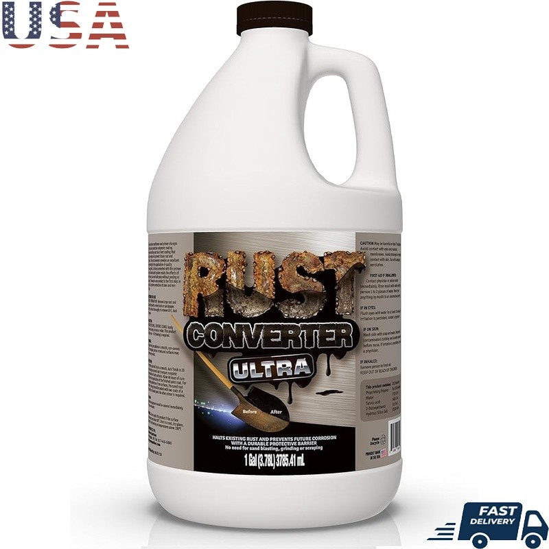 Rust Converter Sealant Matte Finish Prevents Corrosion Multi Use Metal Wood