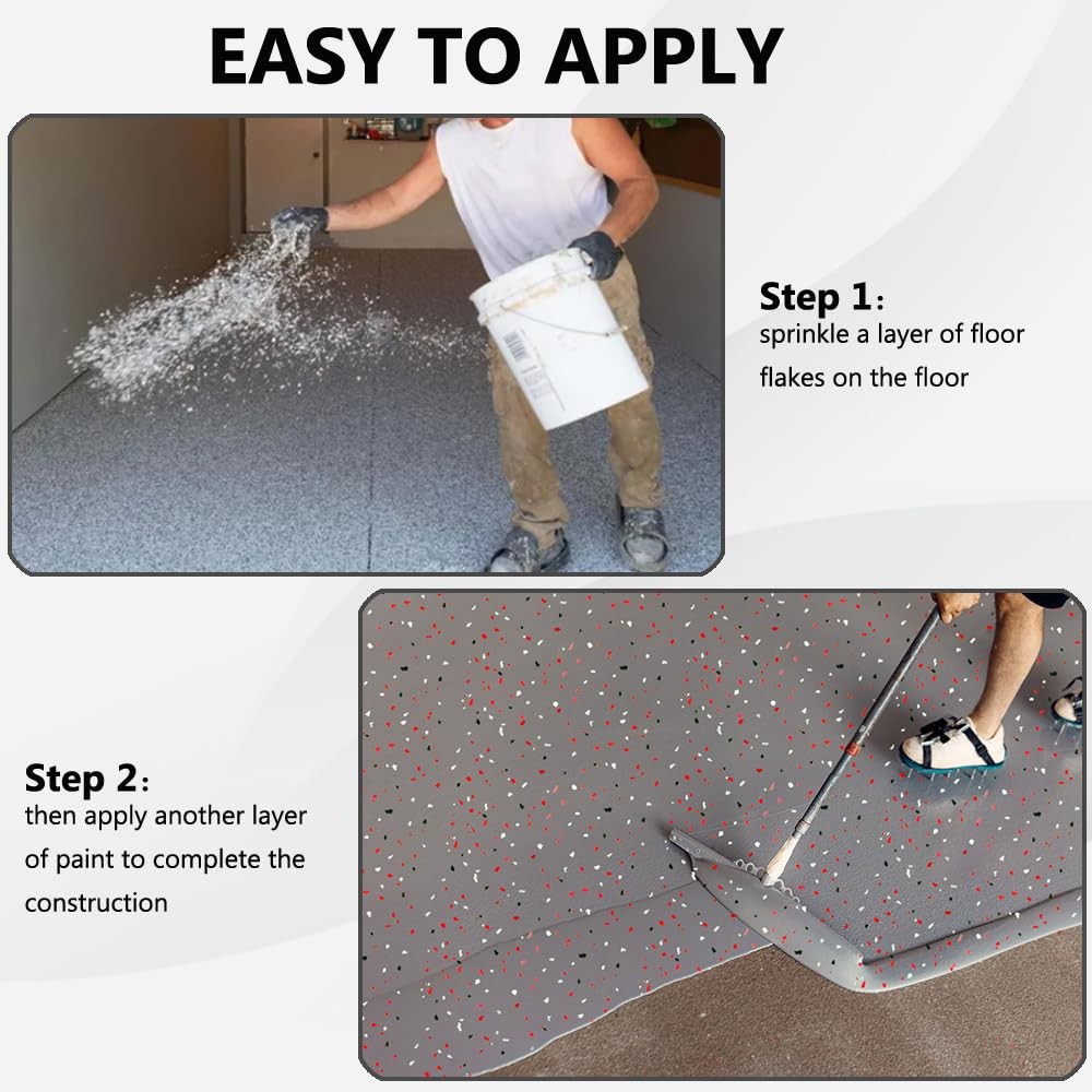 1LB Epoxy Floor Flakes Blend Decorative Color Chips Garage Floor Paint Flakes…