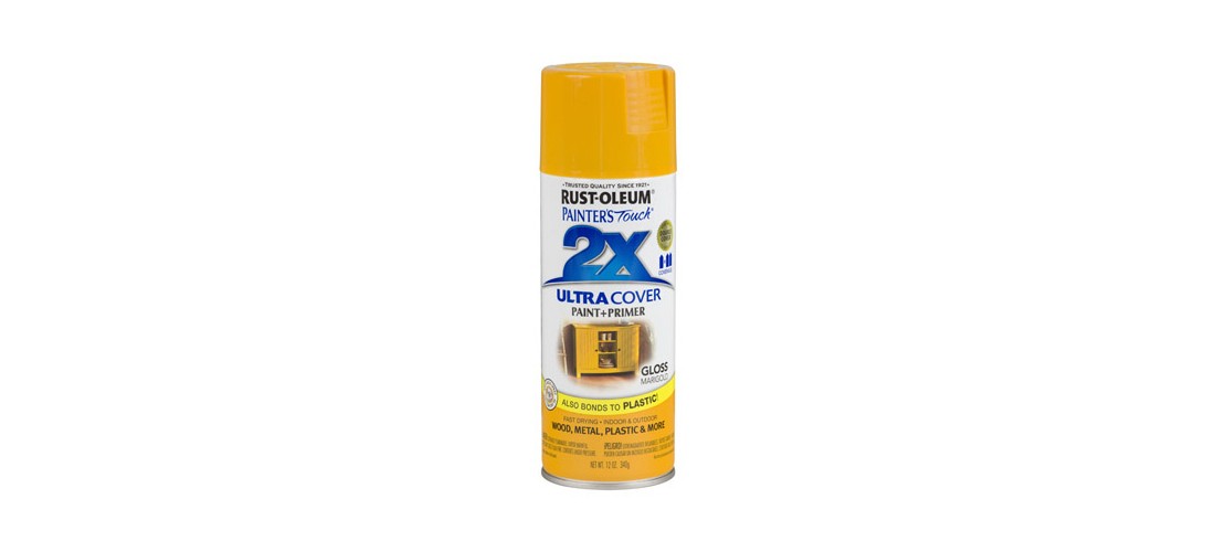 PAINTER’S Touch Gloss Spray Paint, Gloss, Marigold, 12 oz, Aerosol Can