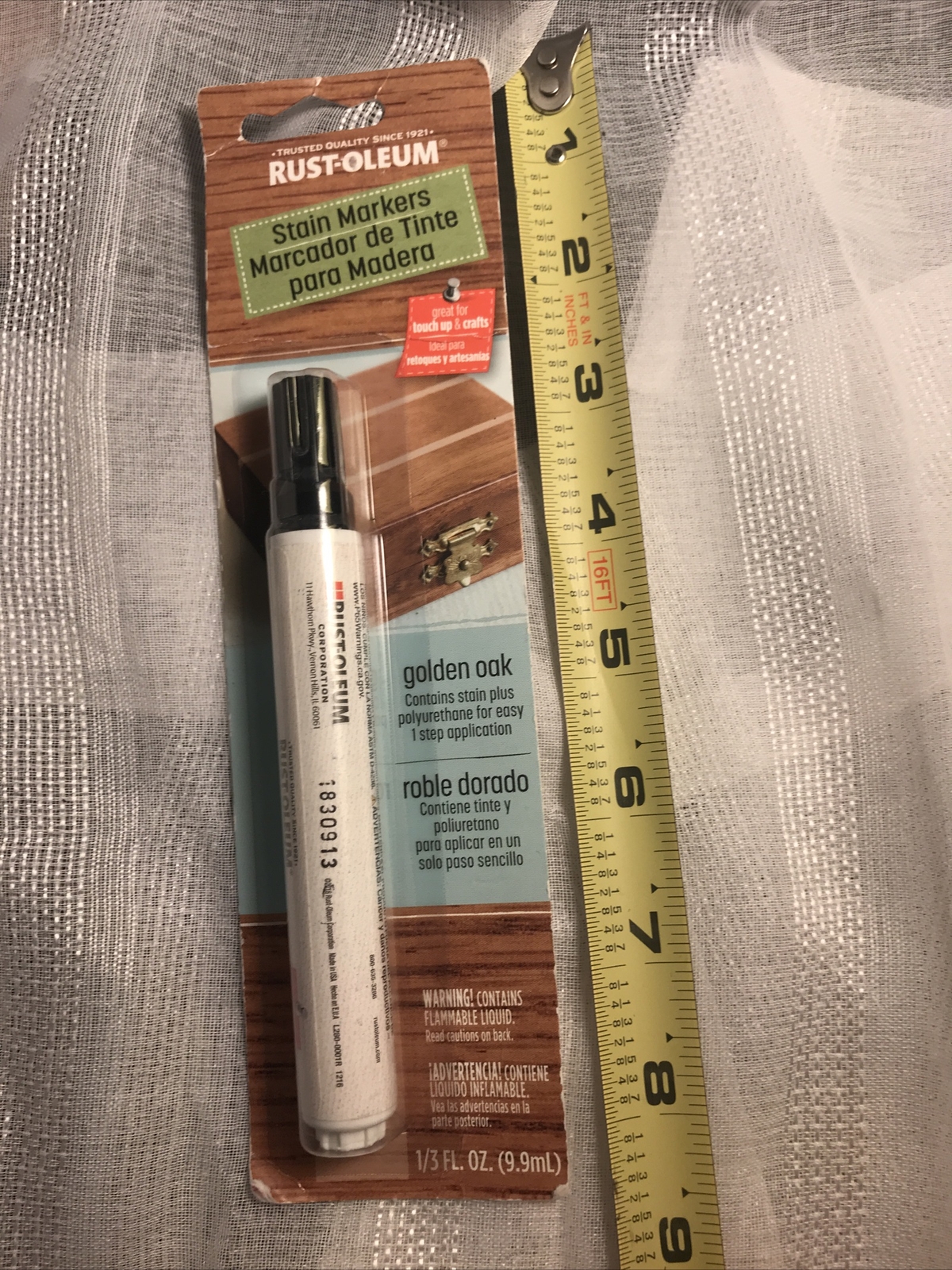 Rust-OLEUM Stain Marker Touch Up Marker GOLDEN OAK. #272909 Wood Finish NEW