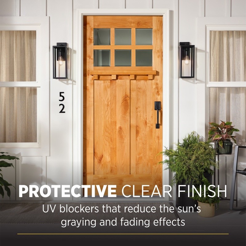 Water Based Spar Urethane Indoor Outdoor Wood Finish Clear Gloss Sealant 1 Quart