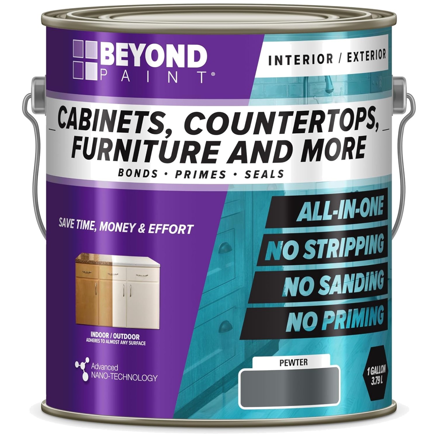 Furniture and Cabinets Refinishing Paint – Pewter
