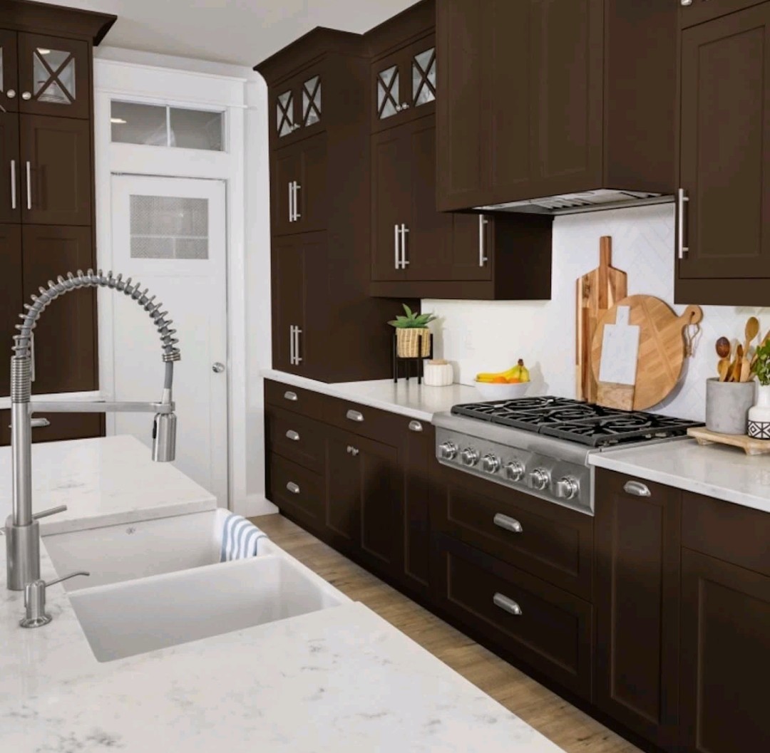 Water based Acrylic Cabinet Paint Brown Chocolate Nuvo Cocoa Couture Quart