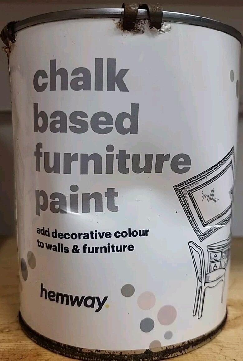 Hemway CHALK BASED Furniture Paint Matte Finish Shabby Chic Vintage Sky Blue 1 L