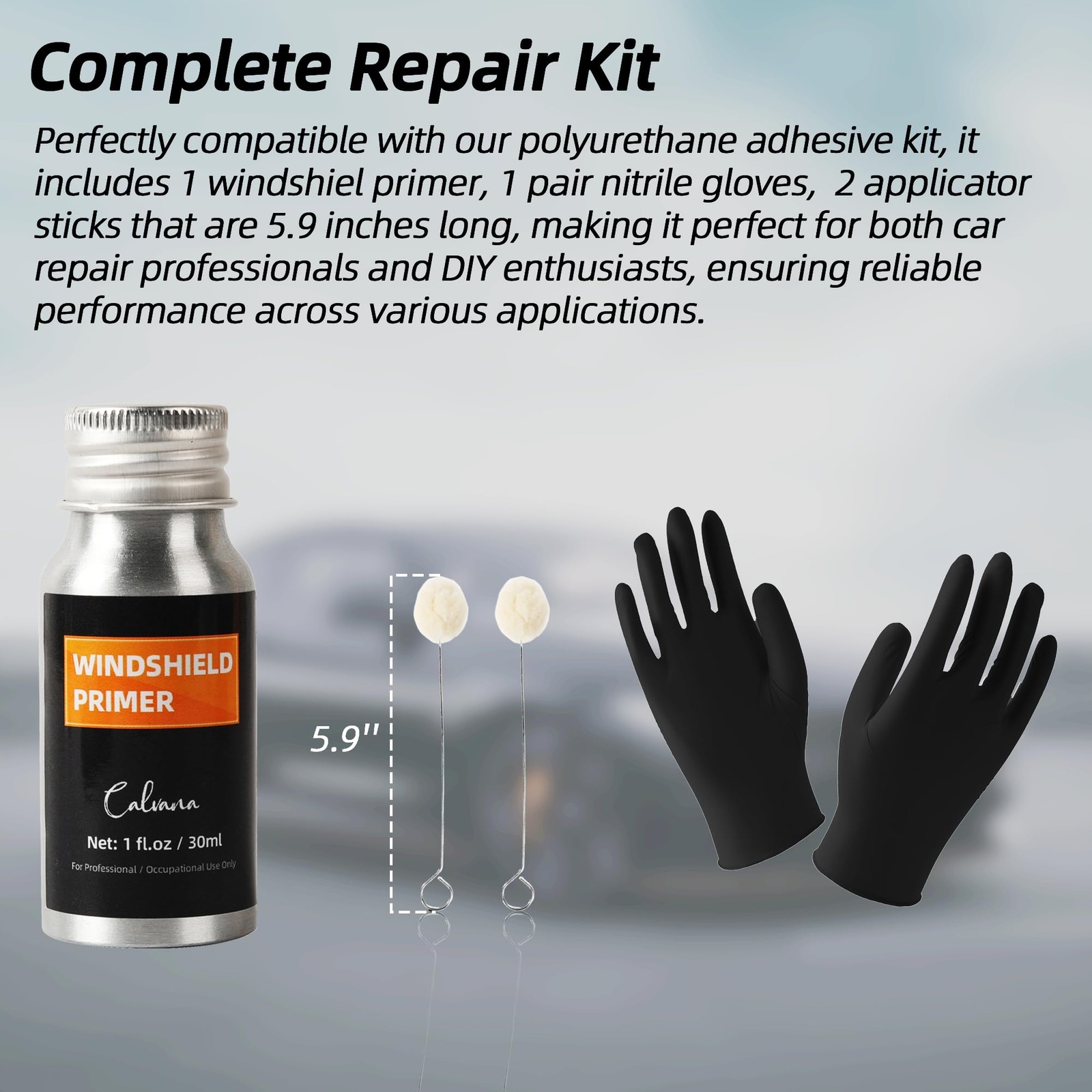 Calvana 1 fl.oz Windshield Primer, Urethane Primer for Automotive, Promotes A…